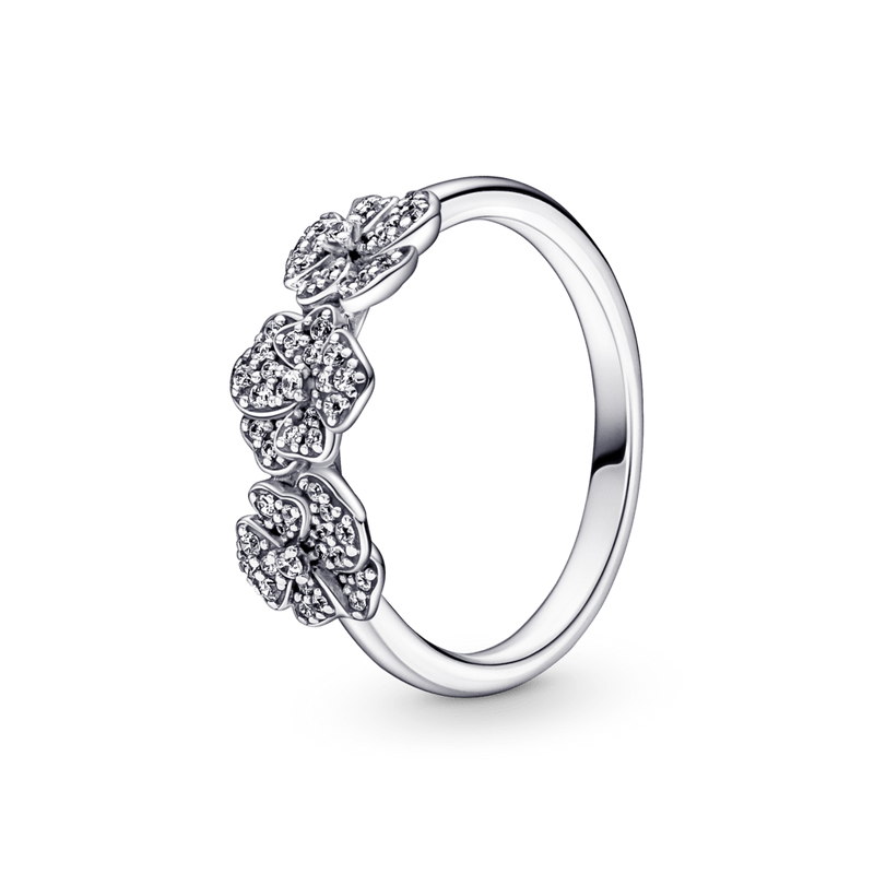 Anel Tres Flores Amor Perfeito [ENCOMENDA]