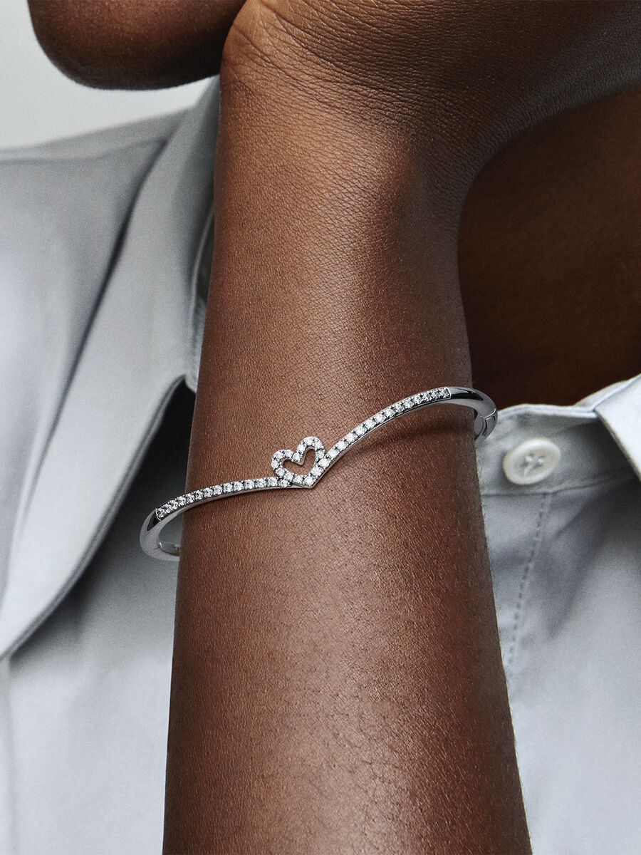 Bracelete Coração Wishbone [ENCOMENDA]