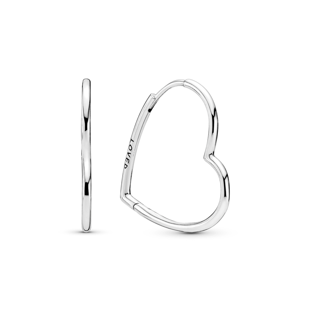 Brinco Argolas de Coração Assimétrico [ENCOMENDA]